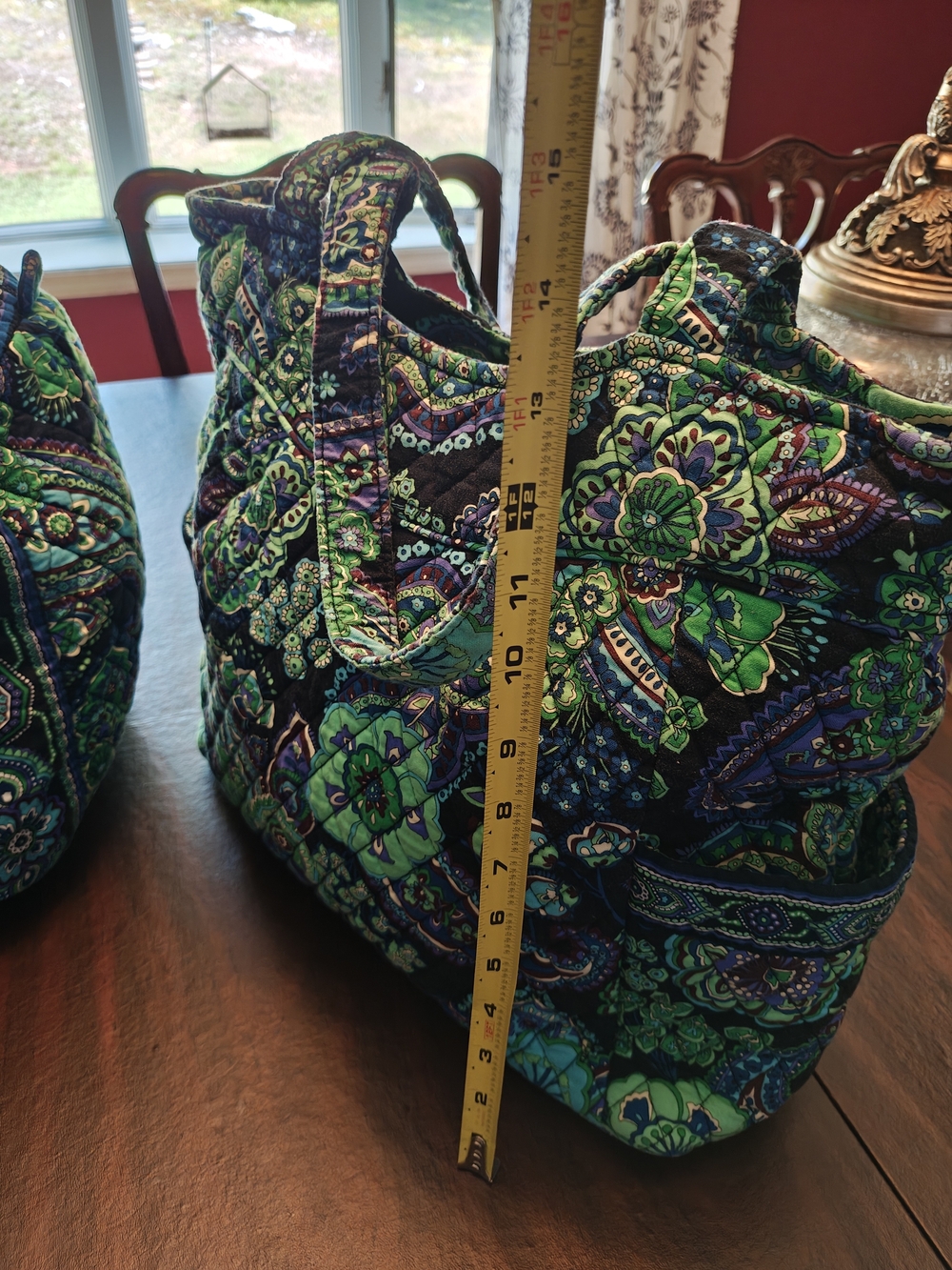 3 Piece Vera Bradley Blue Rhapsody Paisley Duffle Bags And Shoulder Bag - Picture 12 of 16